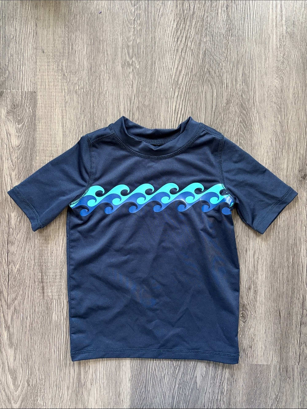 Children's Place Sport Navy Blue Swim T-Shirt 5T